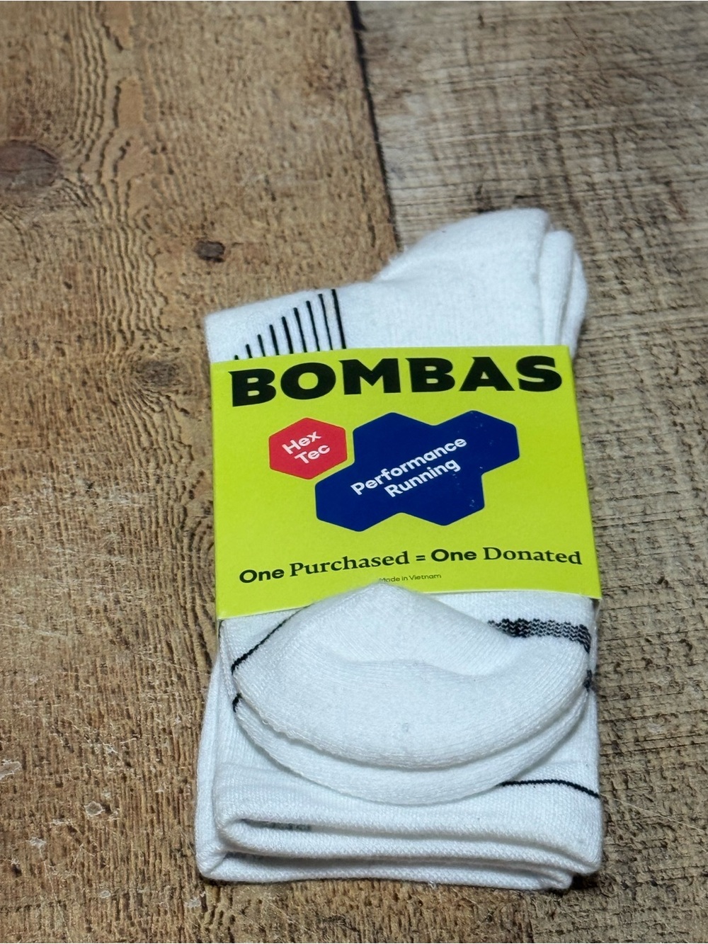 1 Pair Bombas Men Performance Running Hex Tec Half Calf Socks Size L 9.5-13
1 pa